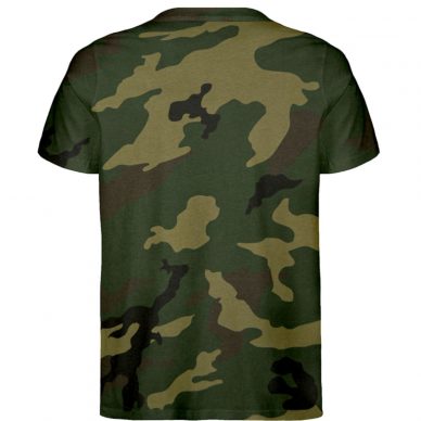 Urban T-Shirt Camouflage Black Head - Organic hinten